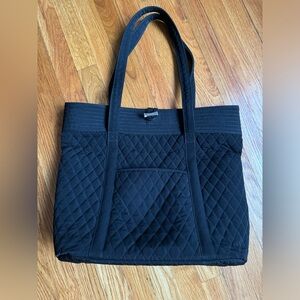 Vera Bradley Black Quilted Tote Bag